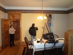 October 14, 2011 - Renolds house at the B&B - Paint the Dining room yellow by hardmacktack nonsicky.