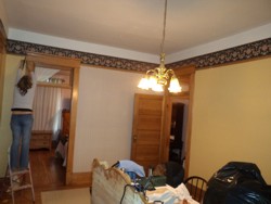 October 14, 2011 - Renolds house at the B&B - Paint the Dining room yellow by hardmacktack nonsicky.