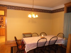 October 14, 2011 - Renolds house at the B&B - Paint the Dining room yellow by hardmacktack nonsicky.